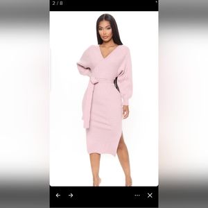 Mauve sweater dress